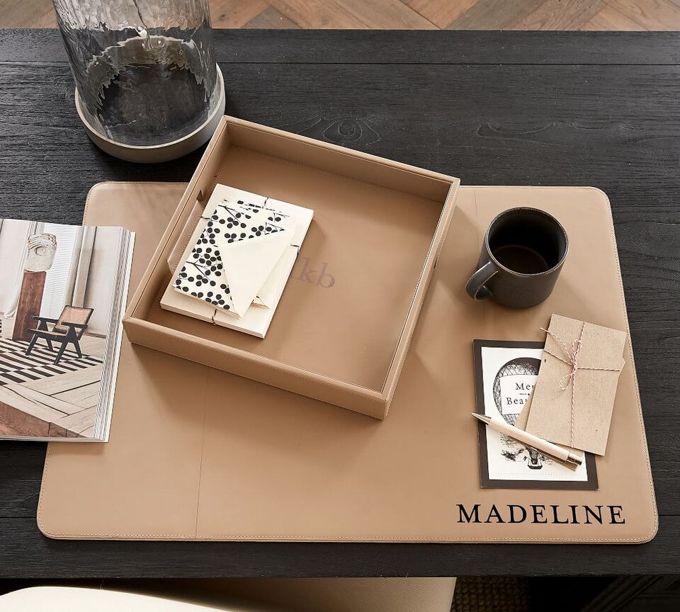 Classic Leather Desk Blotters Pottery Barn Australia